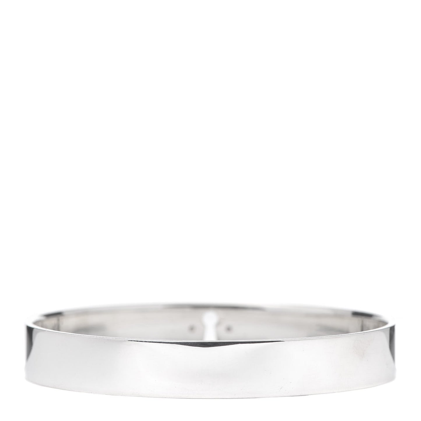 Sterling Silver Diamond Narrow Locks Bangle Bracelet