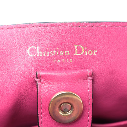 Christian Dior Bullcalf Medium Diorissimo Tote Black Rose Indien 7 of 12