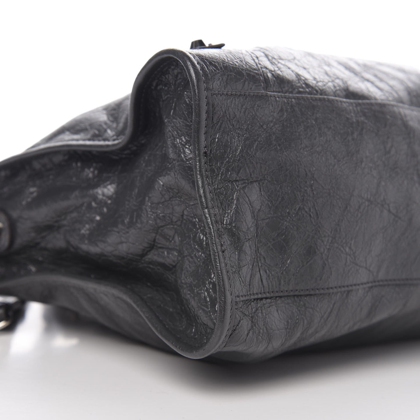 Agneau Classic Silver Hardware City Gris Fossile