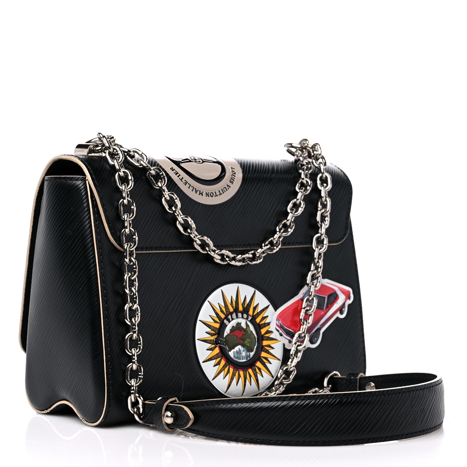 Louis Vuitton Epi World Tour Twist MM Black 4 of 12