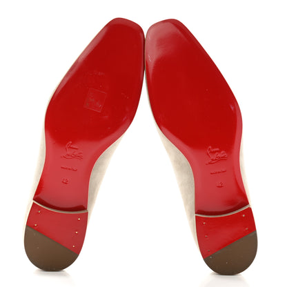 Christian Louboutin Veau Velours Mens Dandelion Flat Loafers 42 Goose 5 of 9