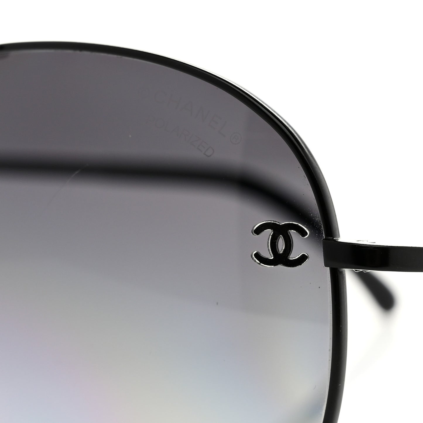 Polarized Aviator CC Sunglasses 4189-T-Q Black