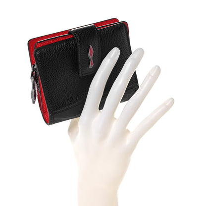 Christian Louboutin Calfskin Mini Paloma Wallet Black 2 of 9