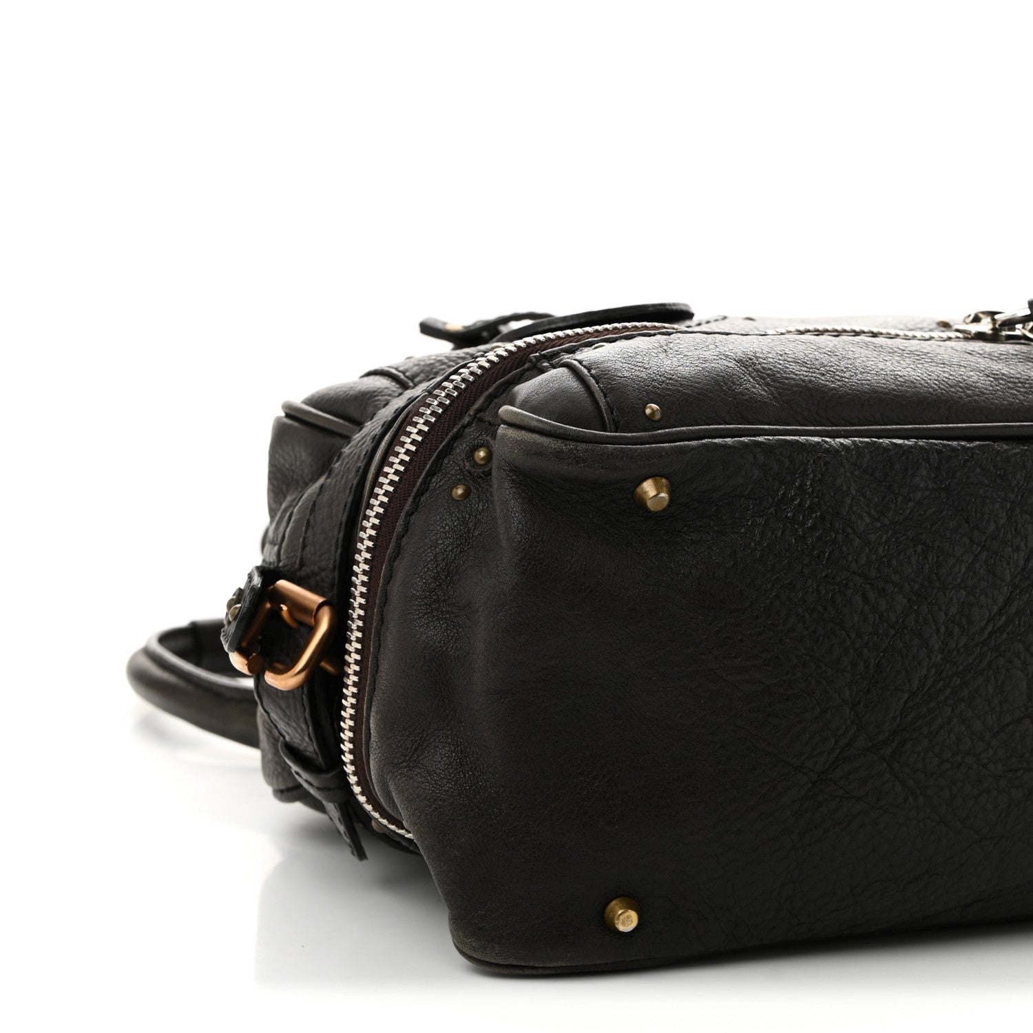 Chloe Calfskin Paddington Double Zip Bowler Chocolate 9 of 12