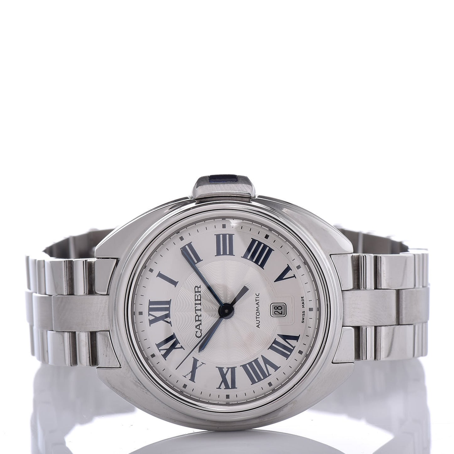 Stainless Steel 31mm Cle De Automatic Watch