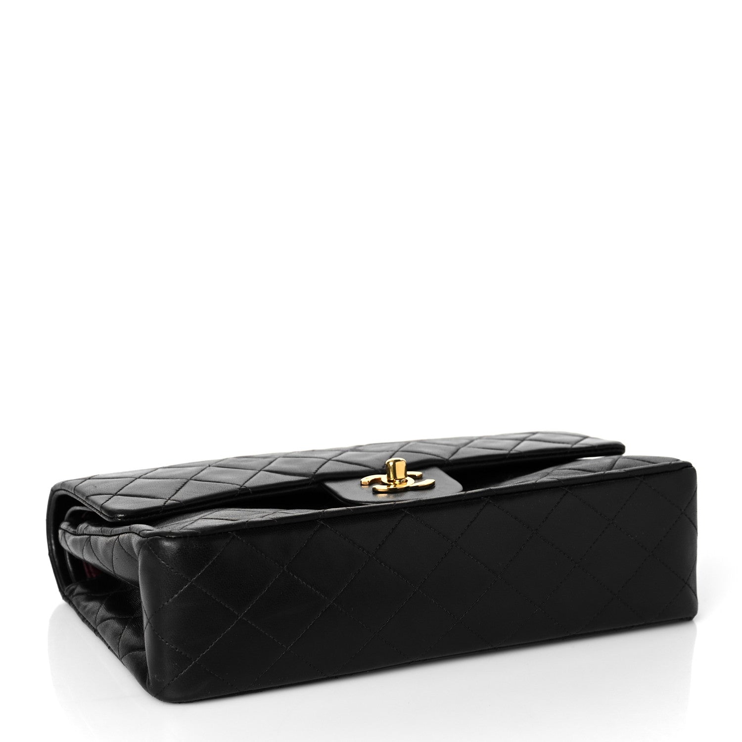 Chanel Lambskin Quilted Medium Double Flap Black 4 of 10