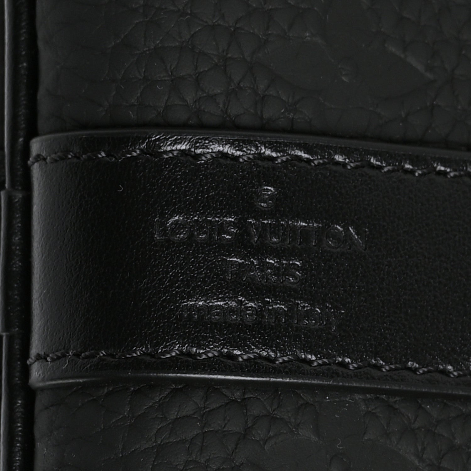 Louis Vuitton Taurillon Monogram Keepall Bandouliere 50 Black 5 of 5