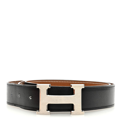Hermes Box Togo 42mm Belt 90 36 Black Gold 1 of 3