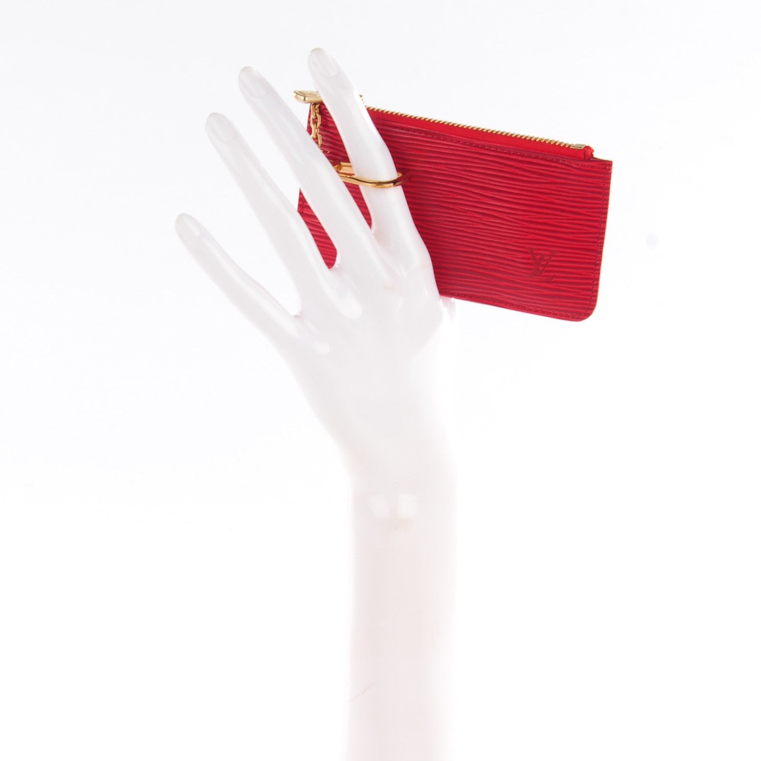 Louis Vuitton Epi Key Pouch Red 2 of 7