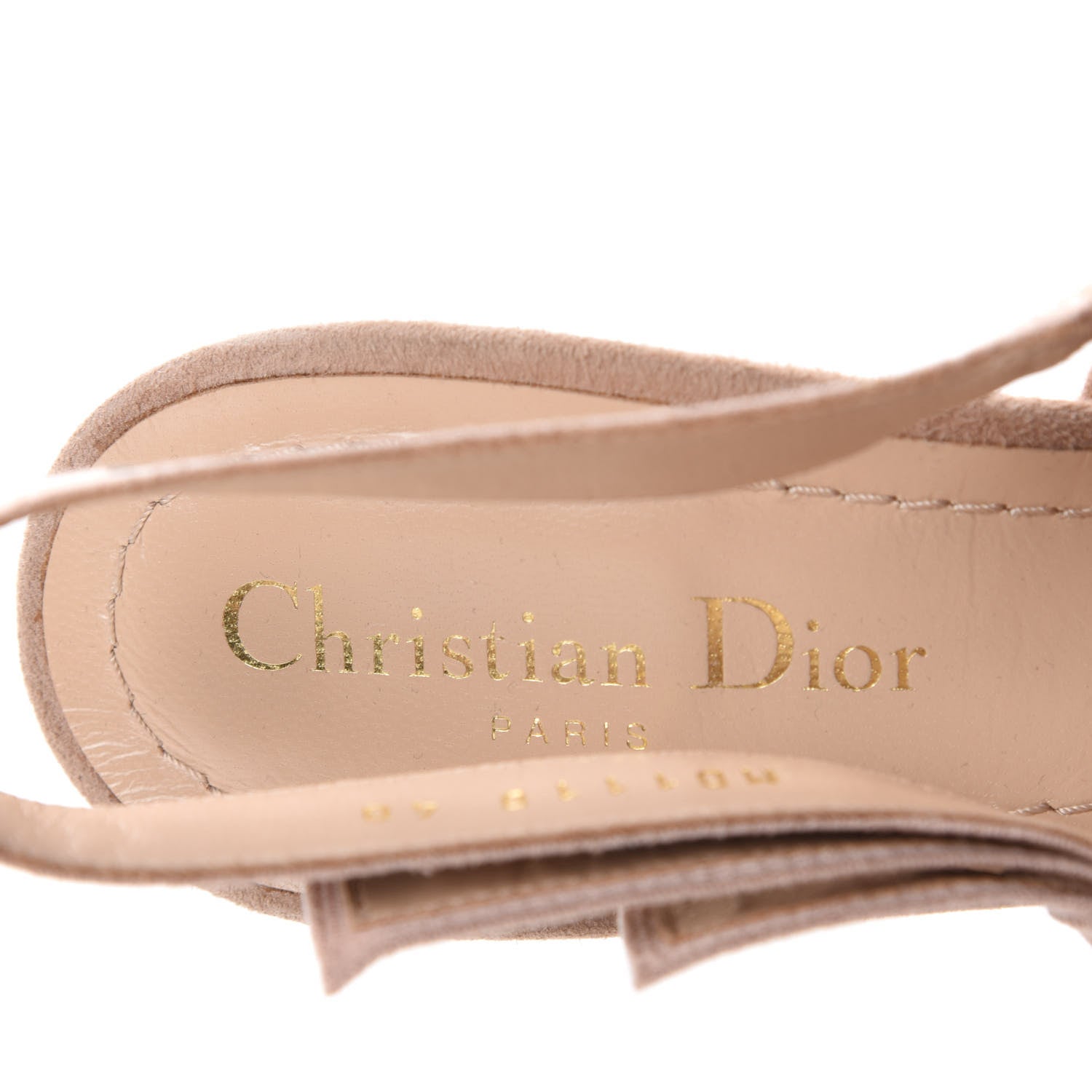 Christian Dior Resille Ribbon J'Adior Slingback 65mm Pumps 40 Nude 8 of 10
