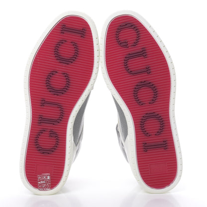 Gucci Baling Fabric Nappa Moorea Interlocking G Mens High Top Sneakers 6 Great White White 5 of 8