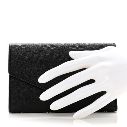 Louis Vuitton Empreinte Compact Curieuse Wallet Black 2 of 6