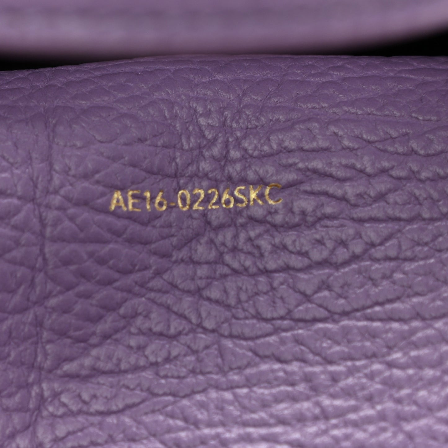 Textured Calfskin Mini Pashli Satchel Violet