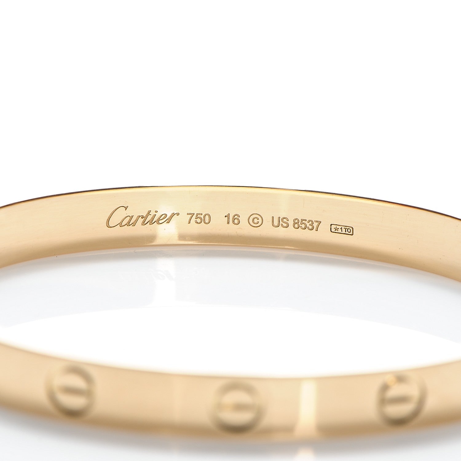 Cartier 18K Yellow Gold LOVE Bracelet 16 4 of 5
