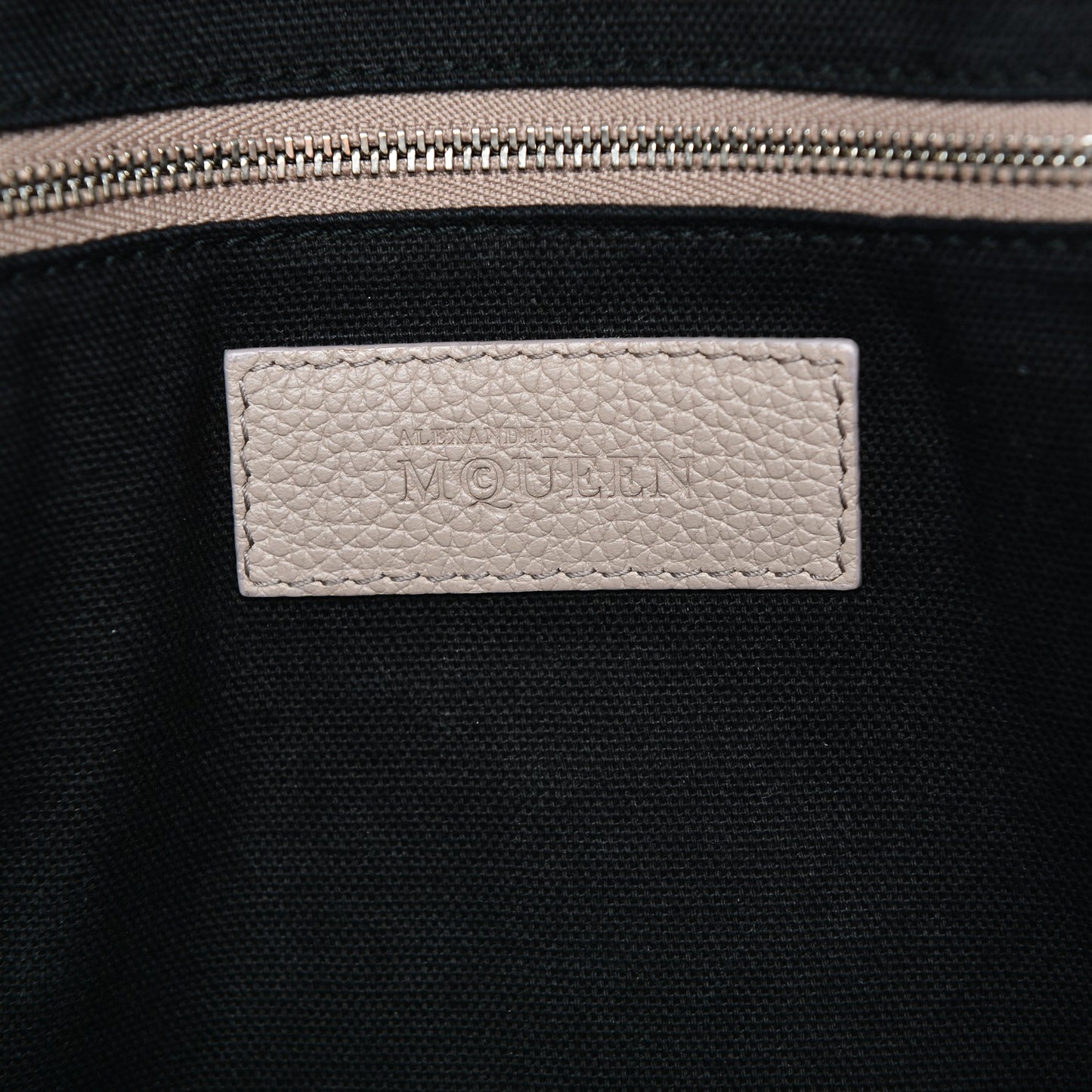 Grained Calfskin Legend Satchel Pearl