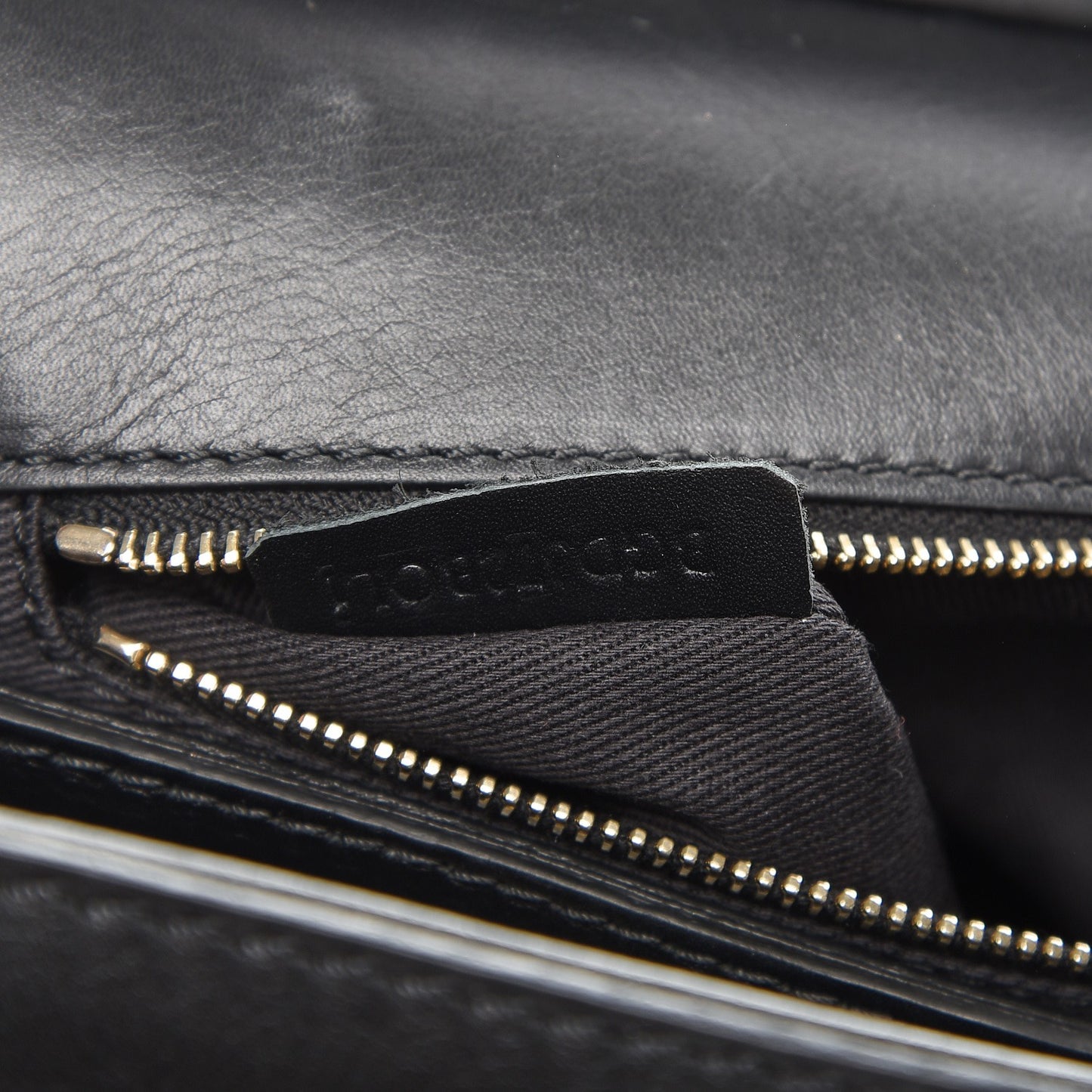 Nappa Rockstud Frame Handle Bag Black