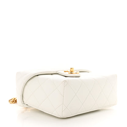 Chanel Caviar Quilted Handy Box Vanity Case White 4 of 13
