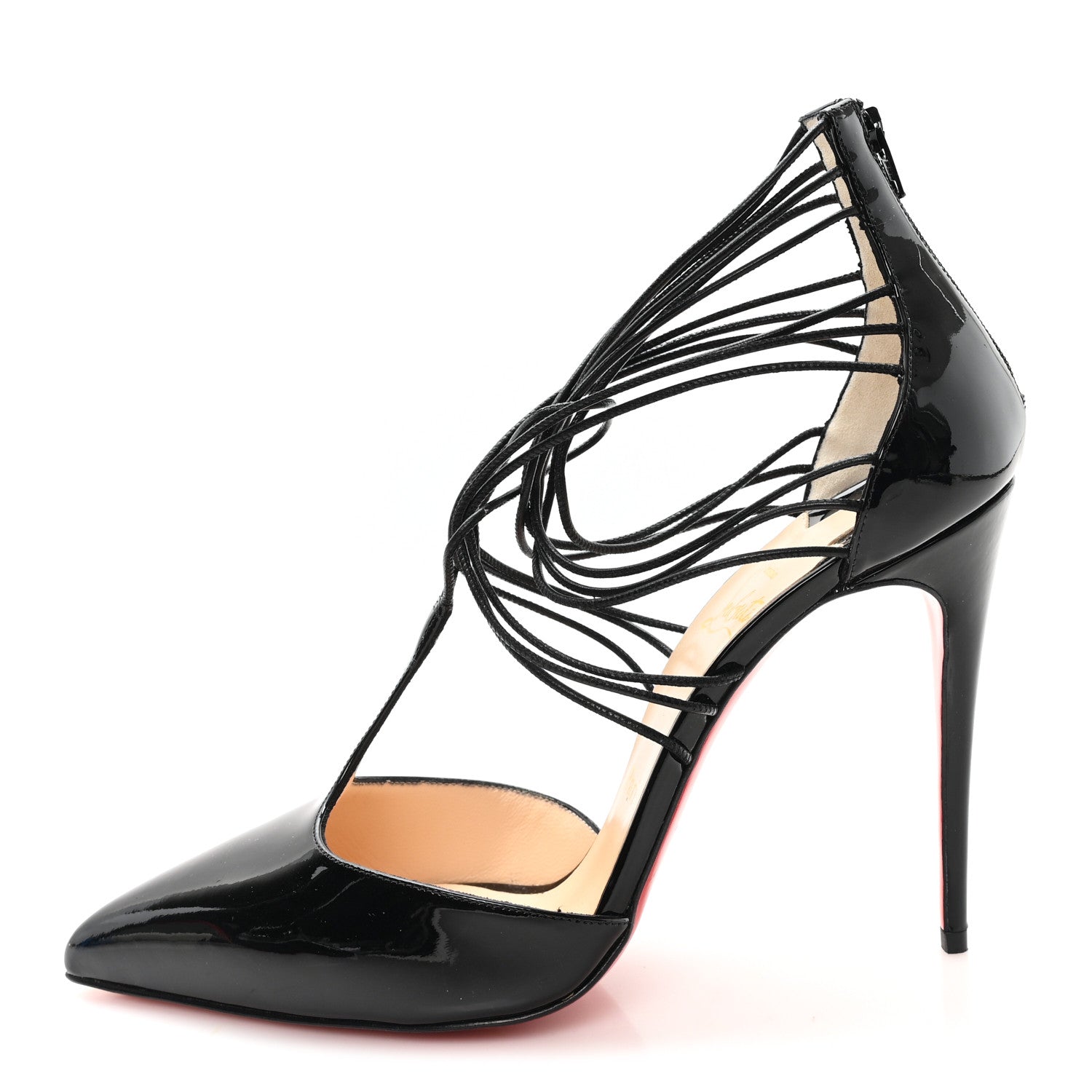 Christian Louboutin Patent Kid Confusa 100 Pumps 38 Black 1 of 10