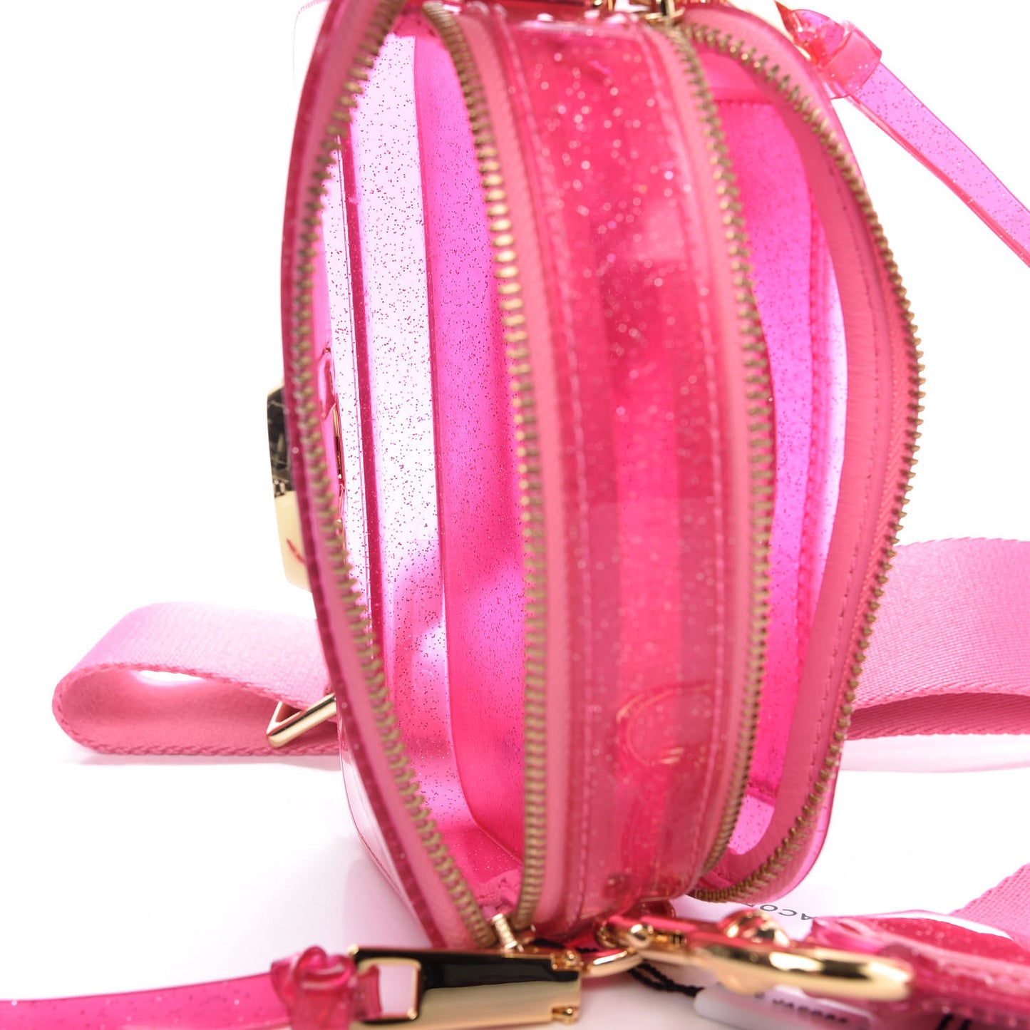 Jelly Glitter Small Snapshot Camera Bag Pink