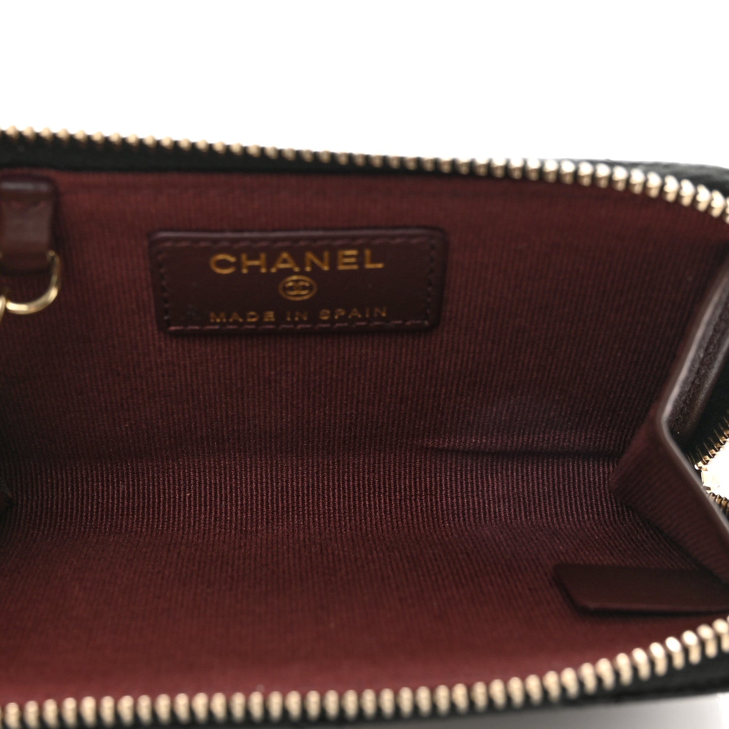 Chanel Caviar Quilted Zipped Key Holder Case Black 5 of 8