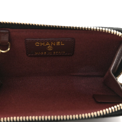 Chanel Caviar Quilted Zipped Key Holder Case Black 5 of 8
