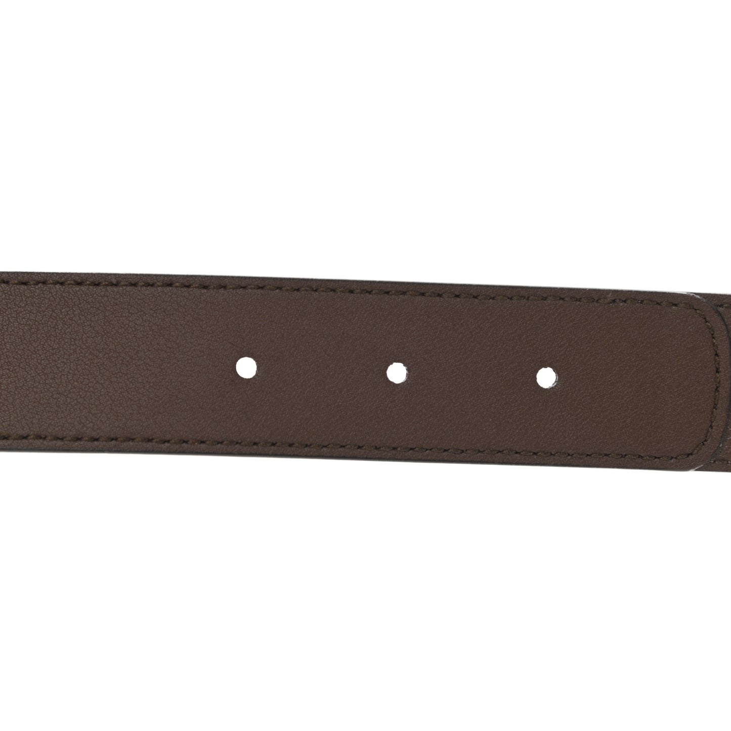GG Supreme Monogram Matte Plutone Calfskin Double G 30mm Belt 80 32 Beige Ebony New Acero