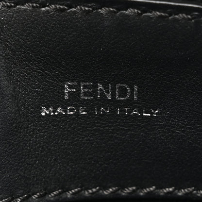 Fendi Vitello Baltico Dolce DotCom Satchel Black Blue Royal 7 of 16