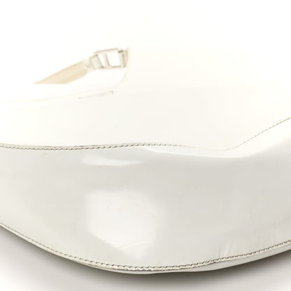Prada Spazzolato Maxi Cleo Adjustable Strap Shoulder Bag White 9 of 10