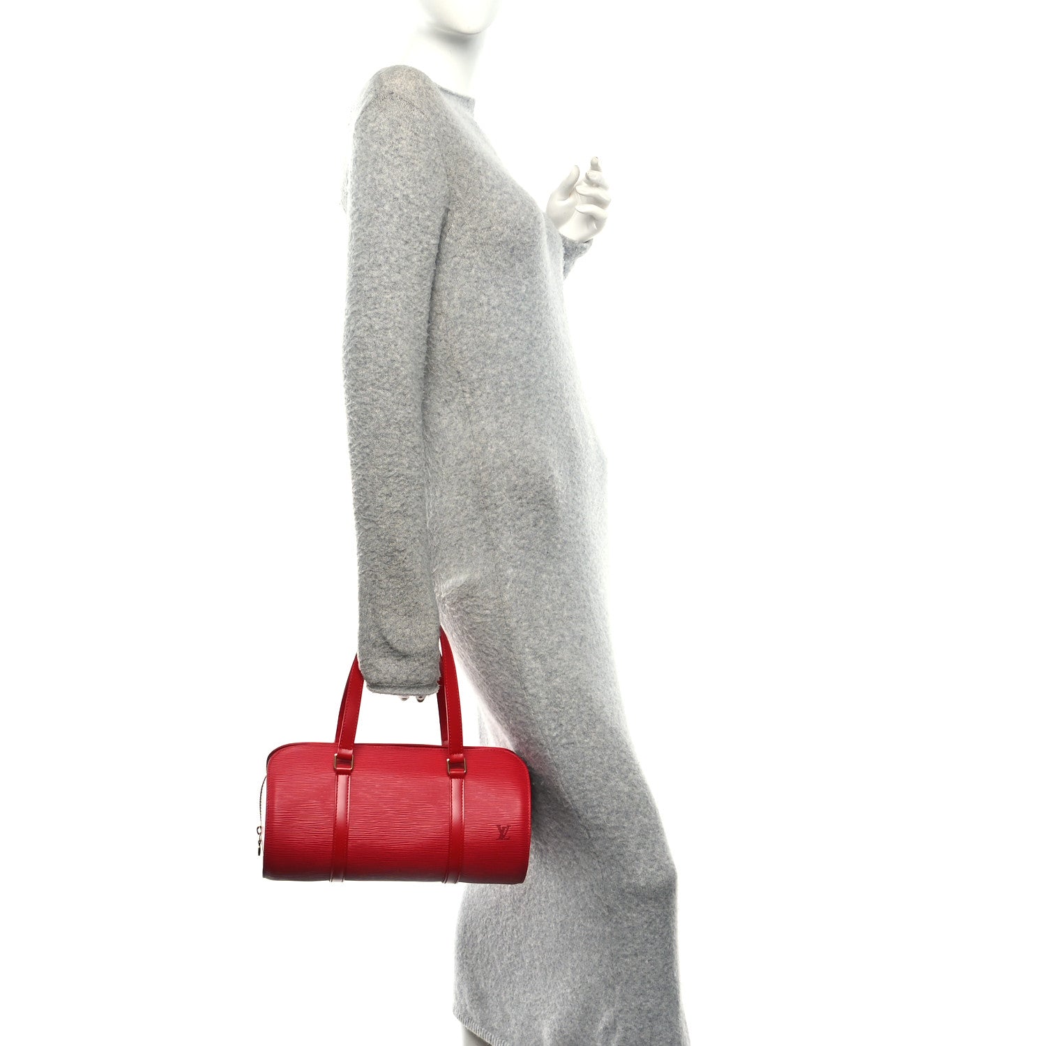 Louis Vuitton Epi Soufflot Castillan Red 2 of 13
