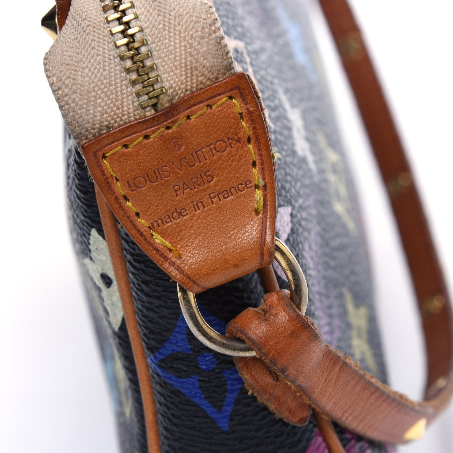 Monogram Multicolor Pochette Accessories Black