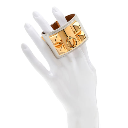 Hermes Swift Collier de Chien CDC Bracelet T2 Craie 2 of 7