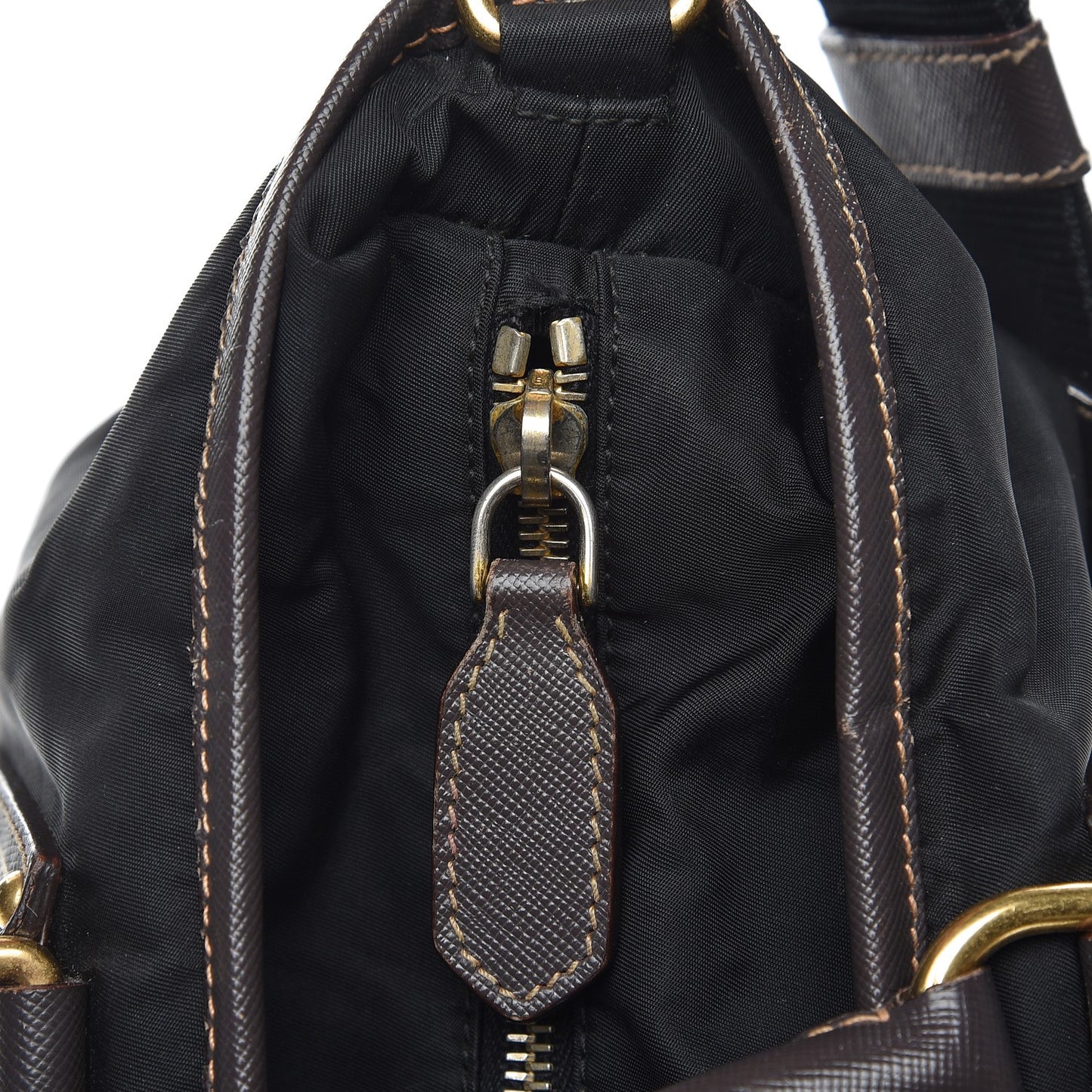 Saffiano Tessuto Nylon Tote Nero Black
