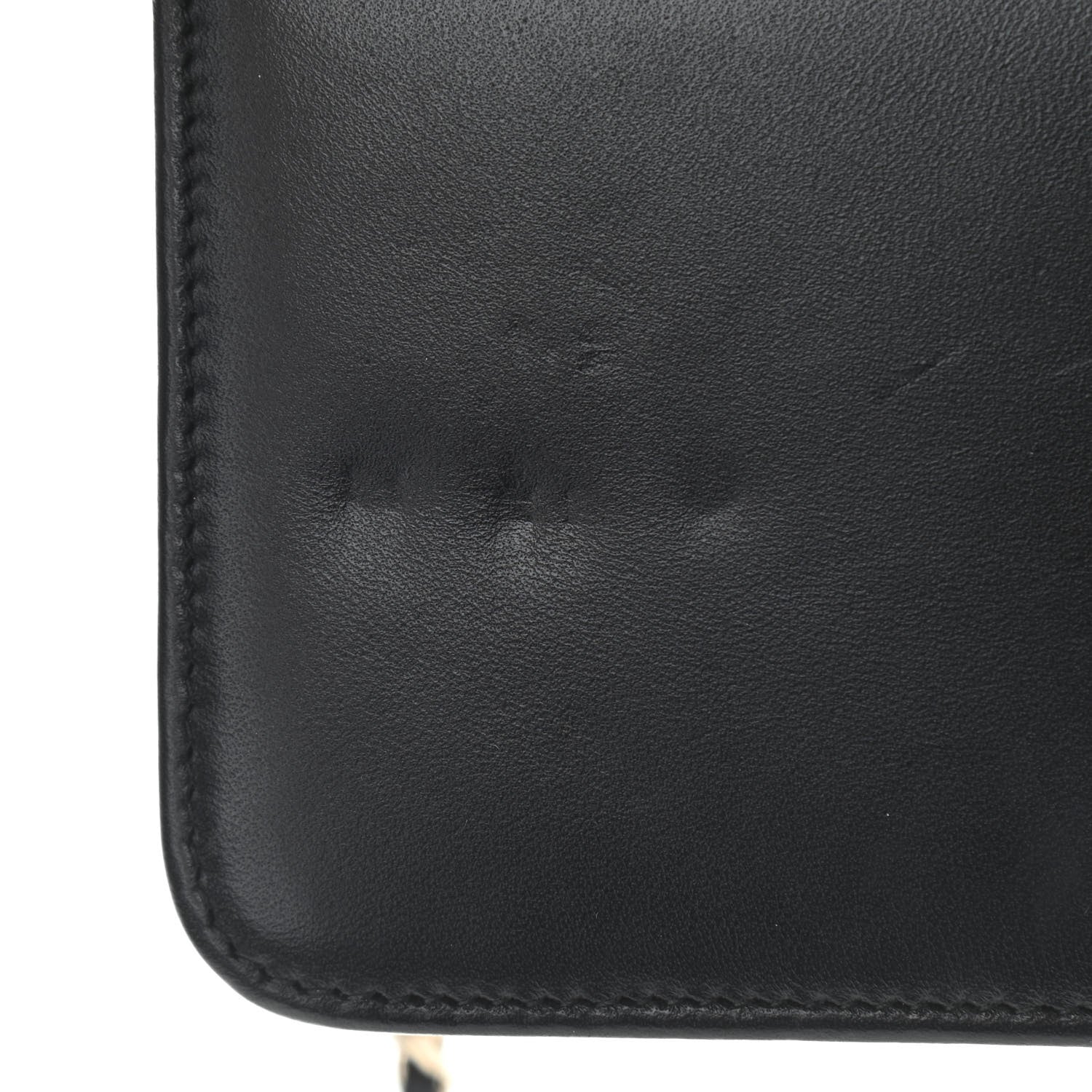Chanel Iridescent Lambskin Quilted Pearl Wallet On Chain WOC Black 12 of 16