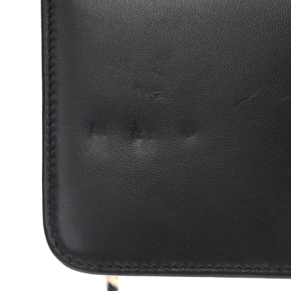 Chanel Iridescent Lambskin Quilted Pearl Wallet On Chain WOC Black 12 of 16