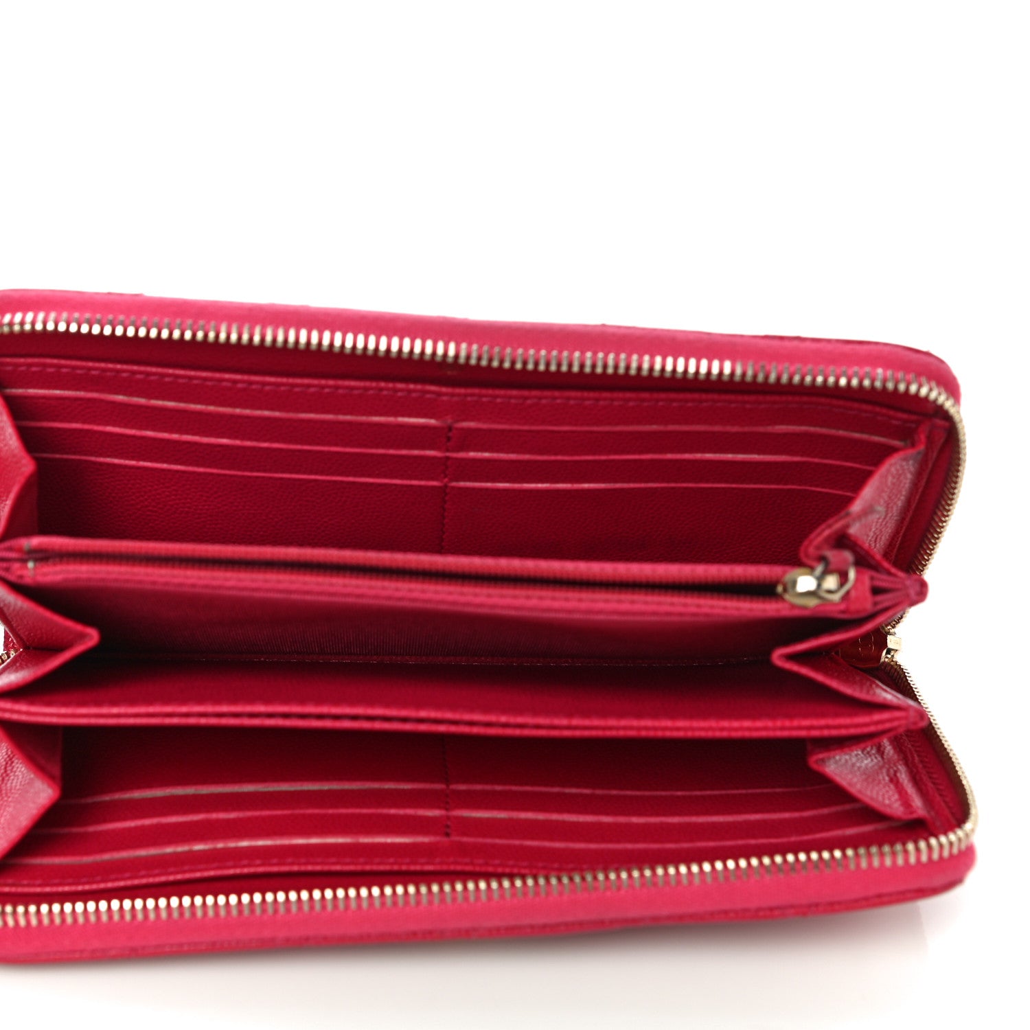 Chanel Caviar Quilted Reissue Zip Around Wallet Pink 5 of 18