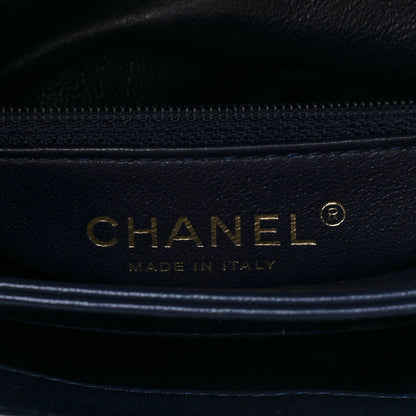 Chanel Lambskin Quilted Small Trendy CC Flap Dual Handle Bag Navy 6 of 15