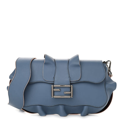 Fendi Calfskin Waves Baguette Blue 1 of 12