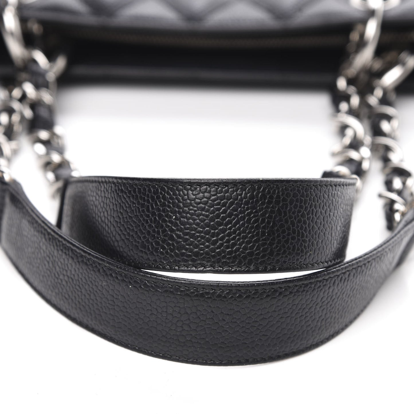 Caviar Quilted Grand Shopping Tote GST Black