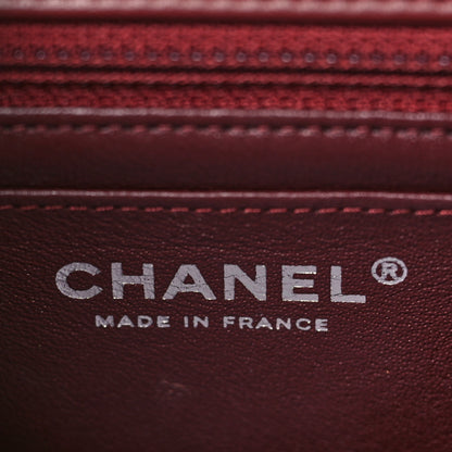 Chanel Lambskin Quilted Mini Rectangular Flap Burgundy 5 of 9