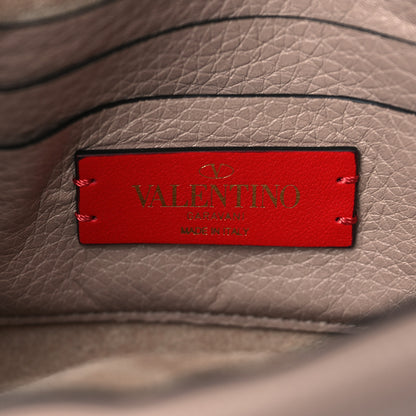 Valentino Garavani Grainy Calfskin Rockstud Double Flap Belt Bag Poudre 6 of 6