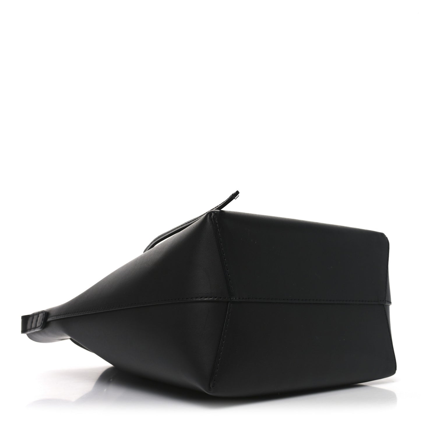 Vegetable Tanned Calfskin Mini Bucket Bag Black Dolly