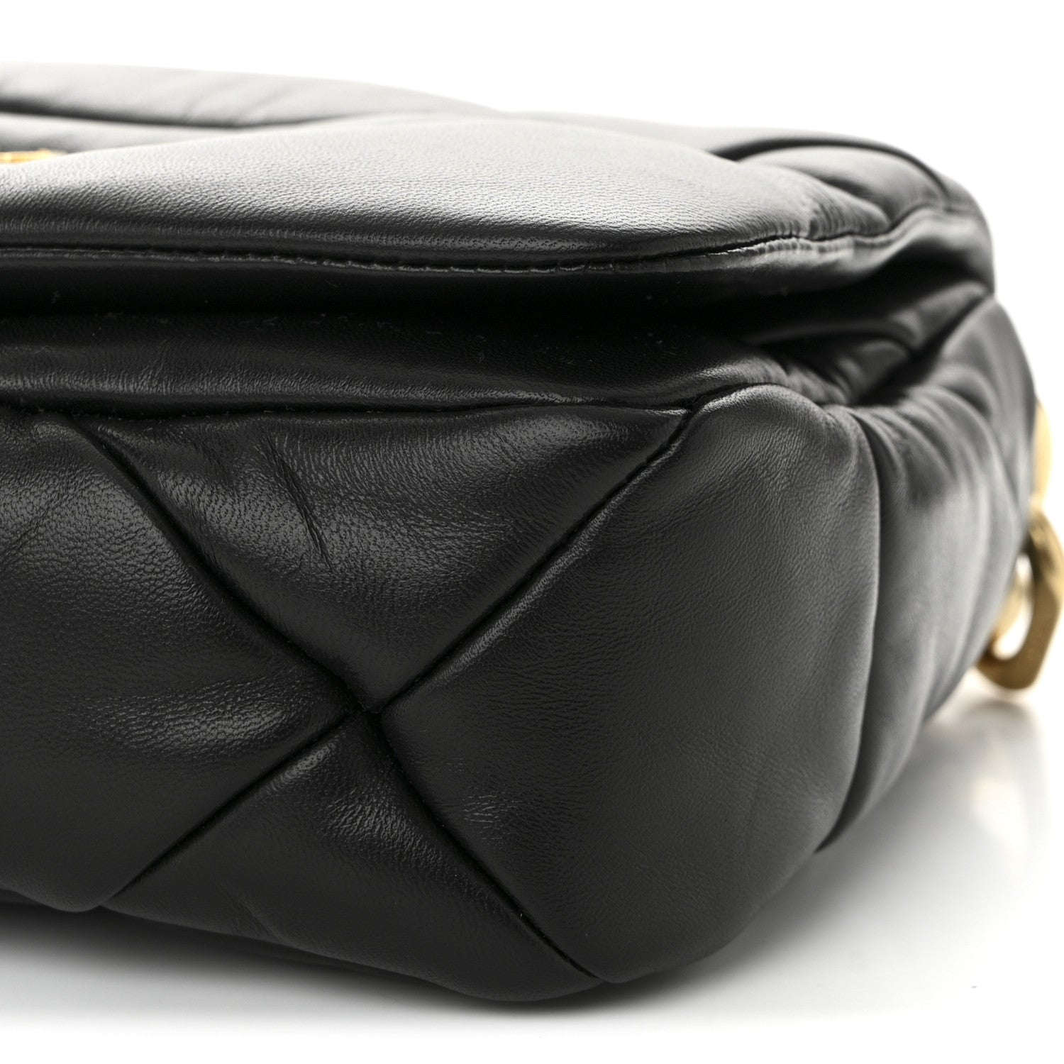 Prada Nappa Metal Quilted Small Patchwork System Flap Bag Black 10 of 11