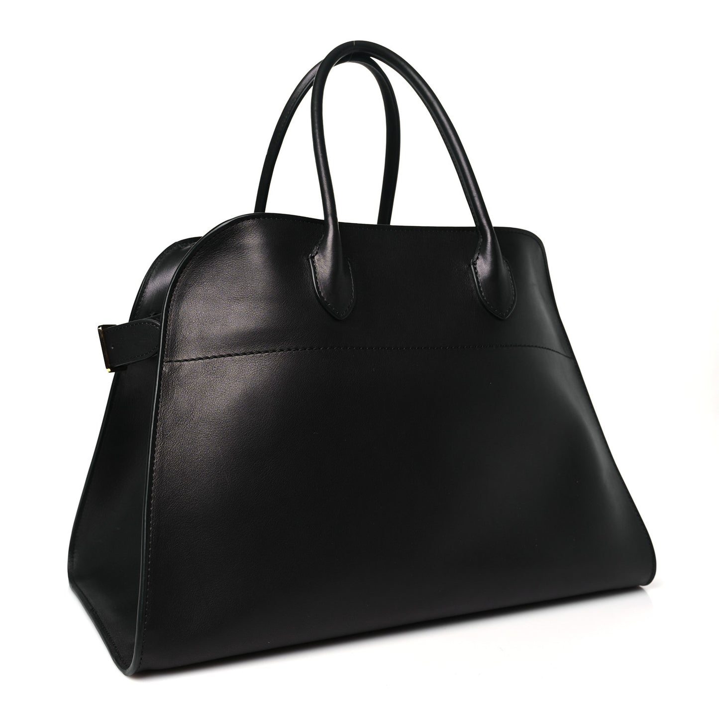 Polished Saddle Calfskin Soft Margaux 15 Black