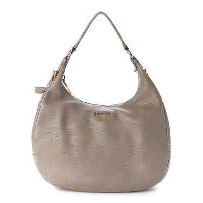 Prada Vitello Daino Hobo Argilla 1 of 17