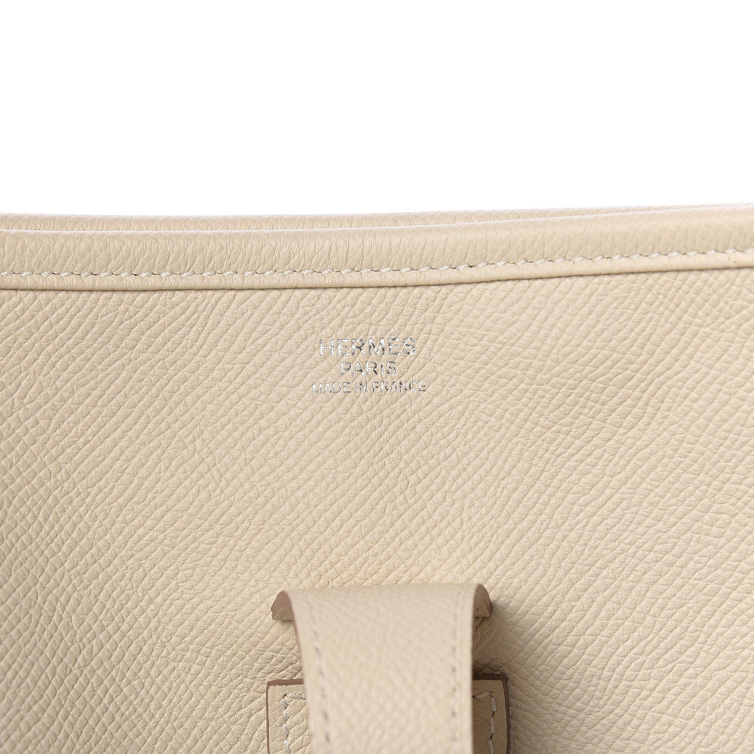 Hermes Epsom Evelyne III GM Craie 5 of 9