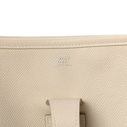 Hermes Epsom Evelyne III GM Craie 5 of 9