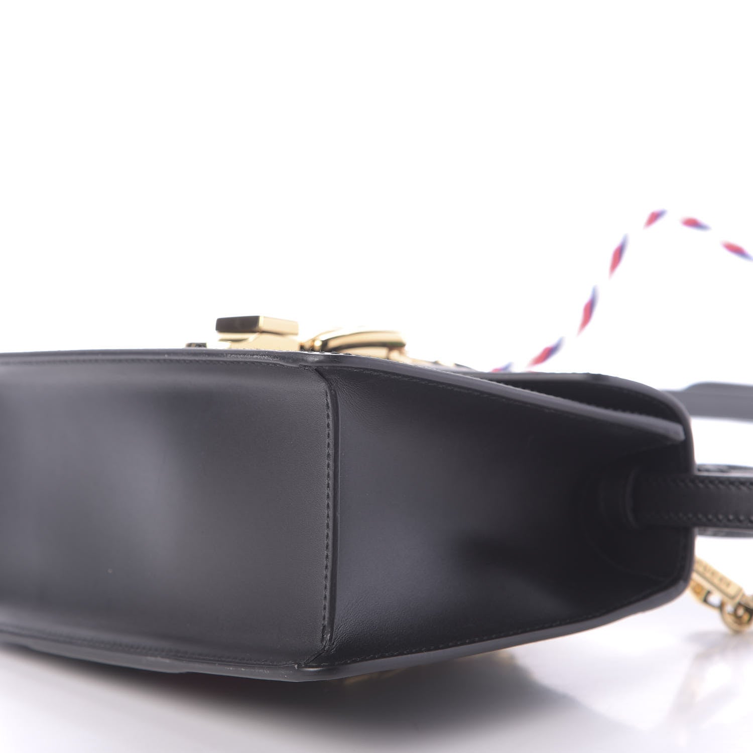 Gucci Calfskin Mini Sylvie Top Handle Bag Black 6 of 9