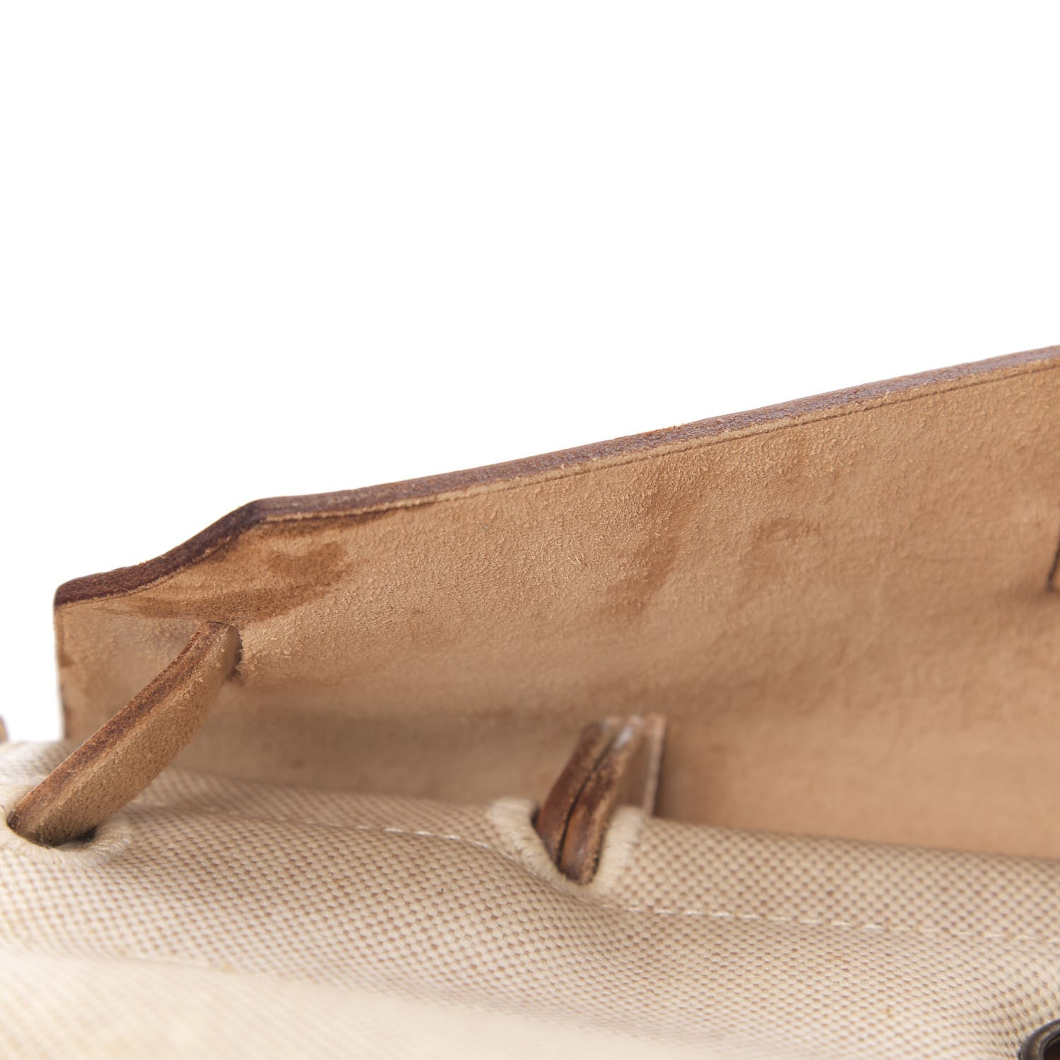 Hermes Toile Vache Calfskin Herbag 30 PM Natural 13 of 21