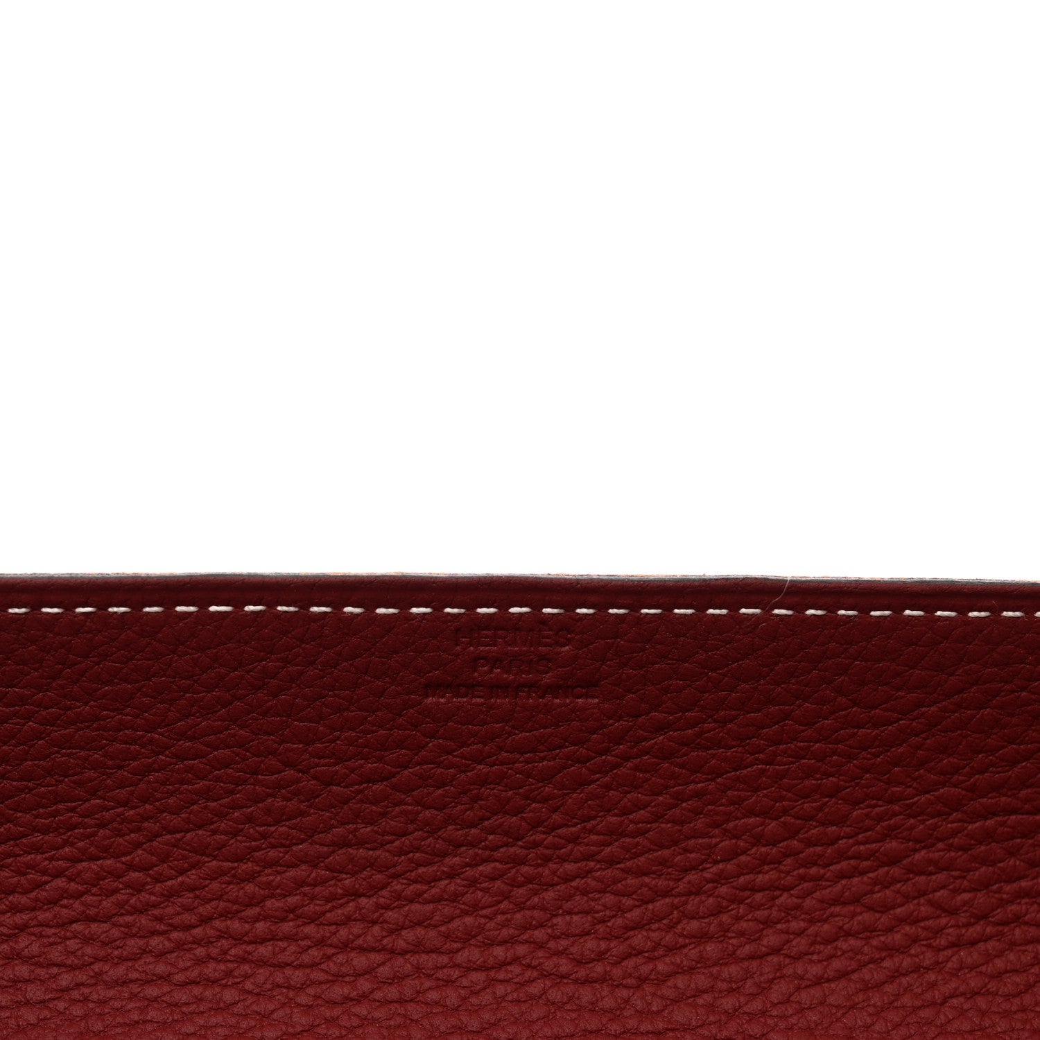 Hermes Taurillon Clemence Felt Bridge Mises et Relances Change Tray Orange Rouge H 6 of 6
