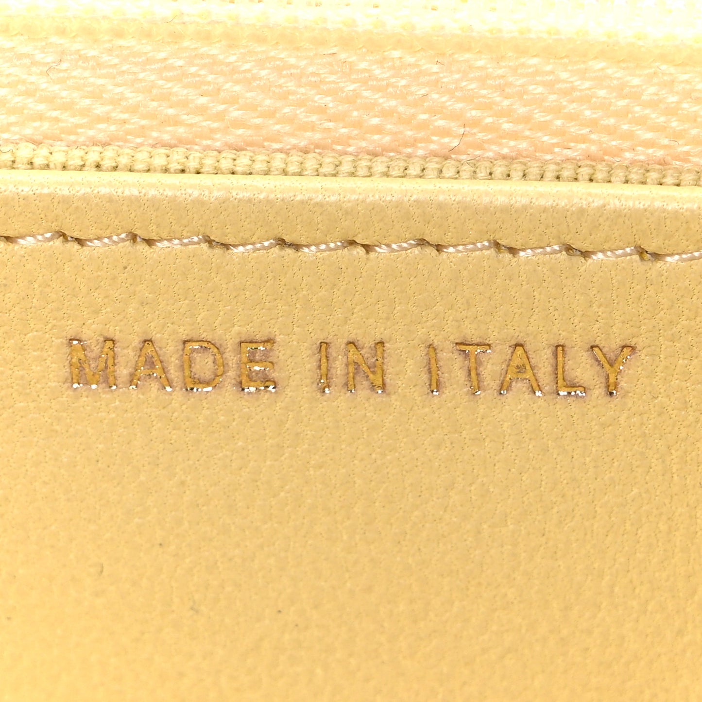 Lambskin Quilted Enamel Wallet On Chain WOC Yellow